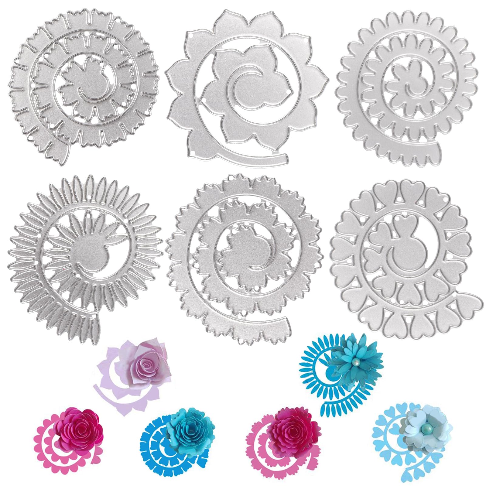 Fustelle Per Taglio Metalliche Con Sfondo Di Fiori In Pizzo Per Realizzare Album Fai Da Te Biglietti Di Auguri E Creazioni In Carta G 601099545085069