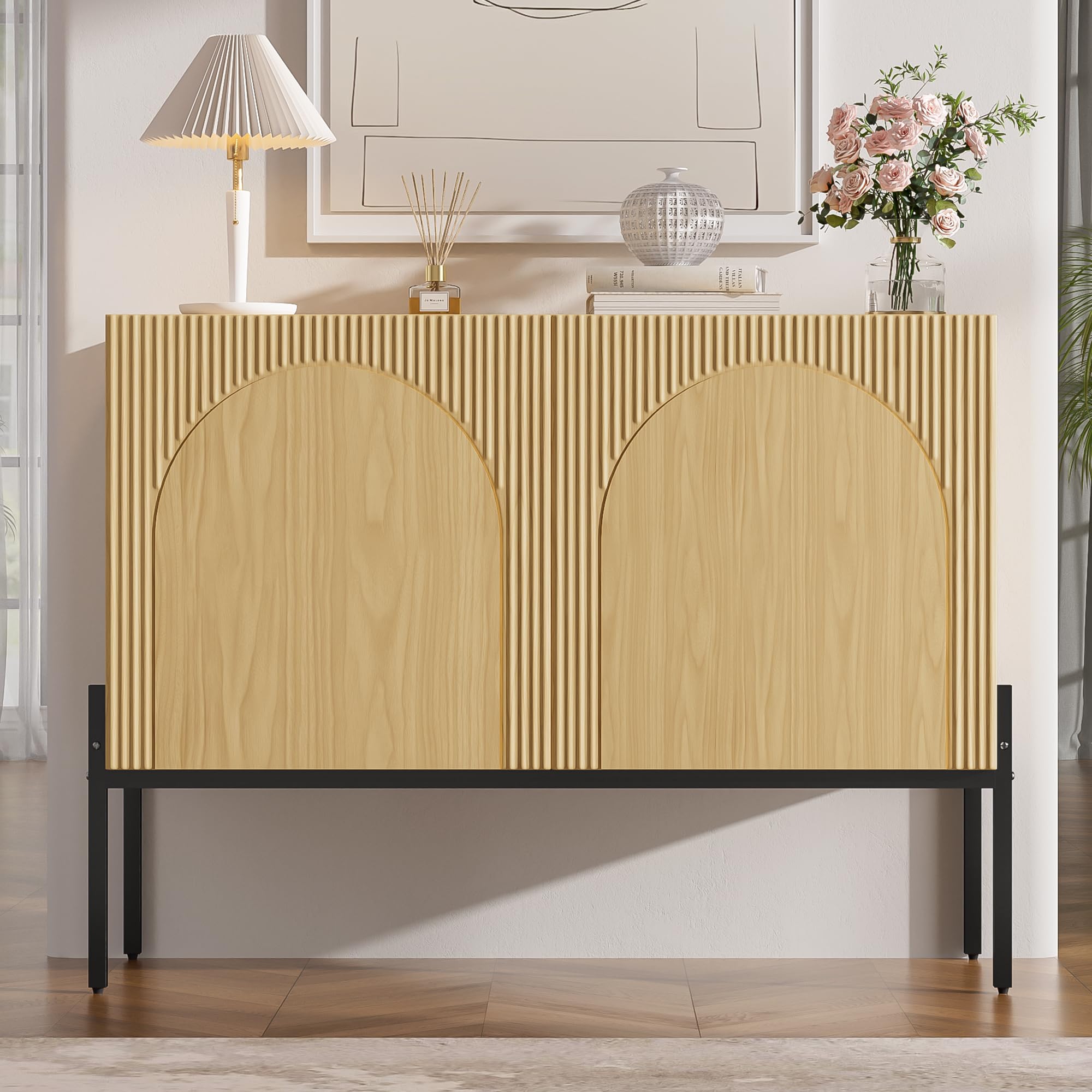 Aparador de estilo minimalista moderno Shye para renovar el almacenamiento de tu salón