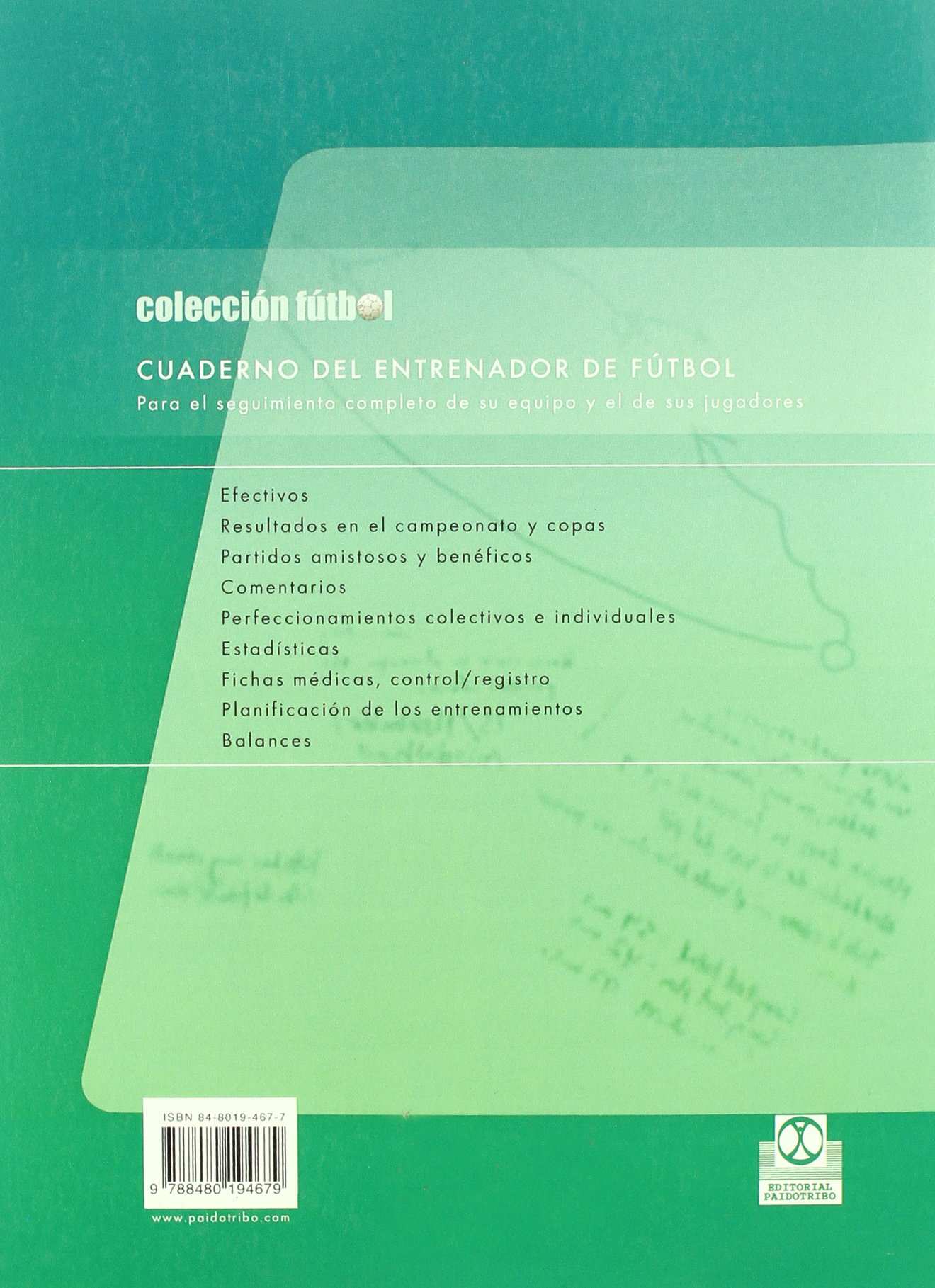 Cuaderno del entrenador de fútbol (Deportes)