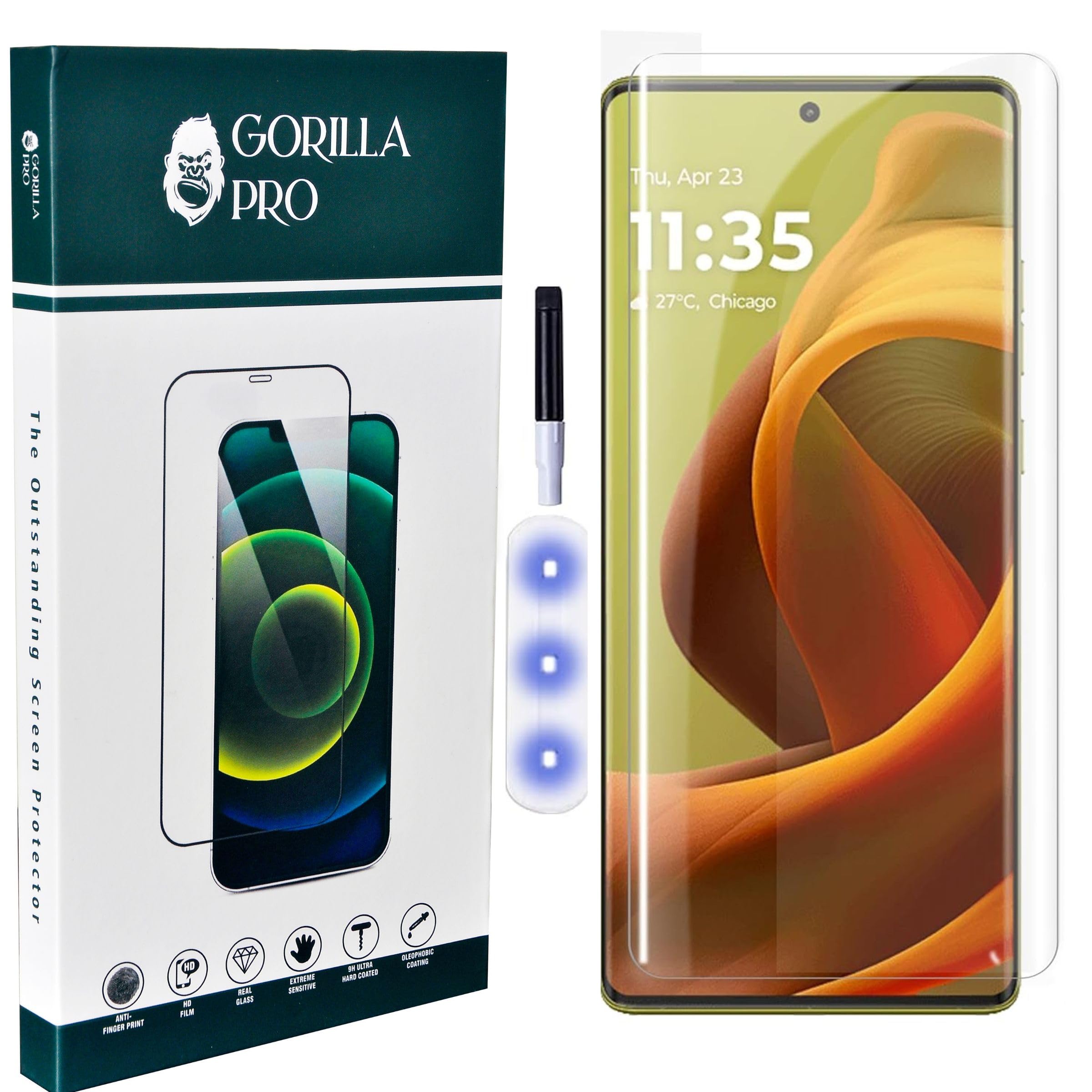 GORILLA PRO Tempered Glass Screen Guard For Motorola Moto G85 5G Smartphone - Edge To Edge Tempered Glass Screen Protector - 9H Hardness Uv Tempered Glass Pack Of 1 (B0D9BGM3JN) Amazon Price History, Amazon Price Tracker