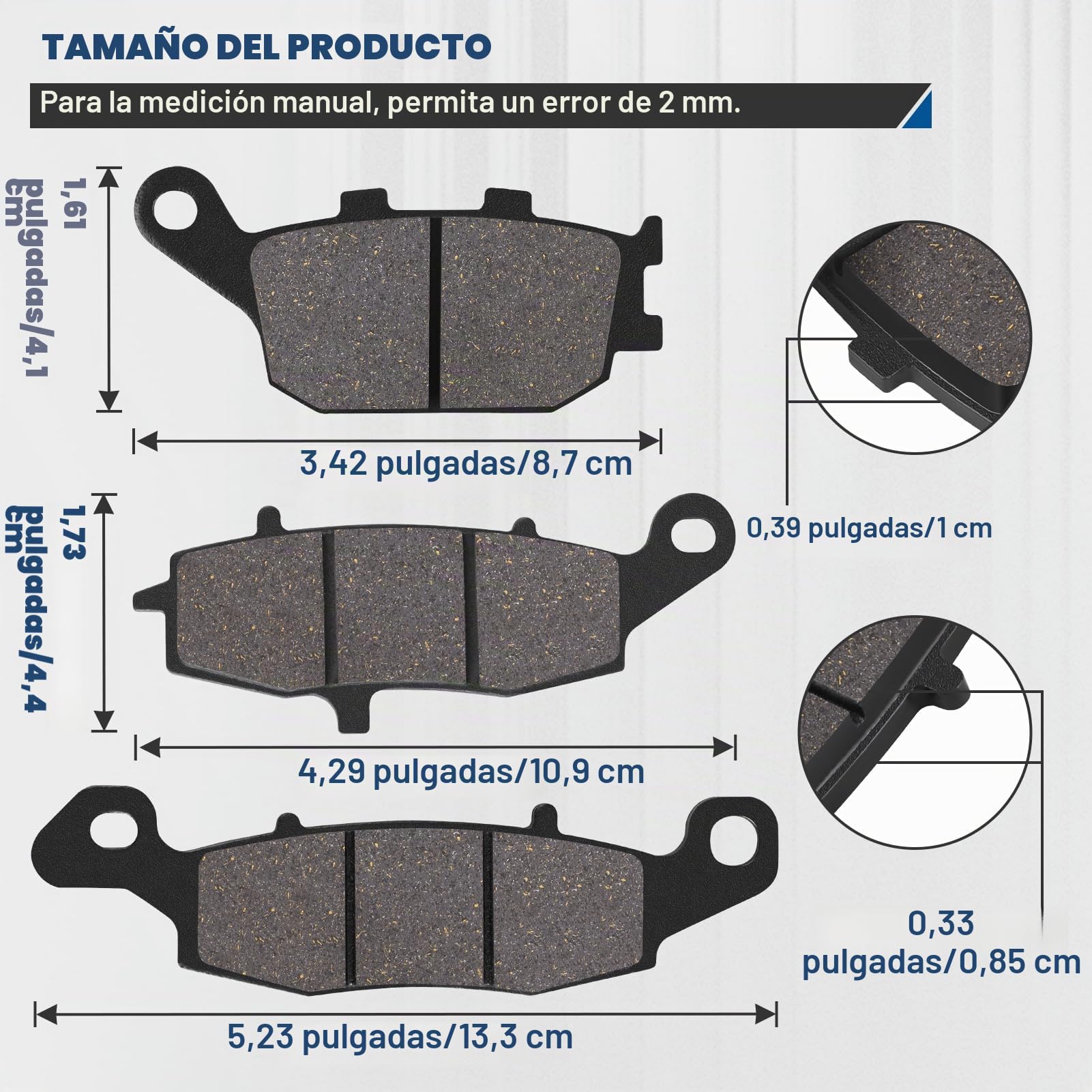 Pastillas de freno delanteras y traseras para Suzuki 650 DL650 VStrom 2004-2020 DL1000 1000 V-Strom 2002-2010 SV650 SV 650 2003-2015 GSR750 2011-2015