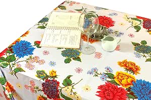 Waterproof Oilcloth Table Cloth Oval 55"x70"