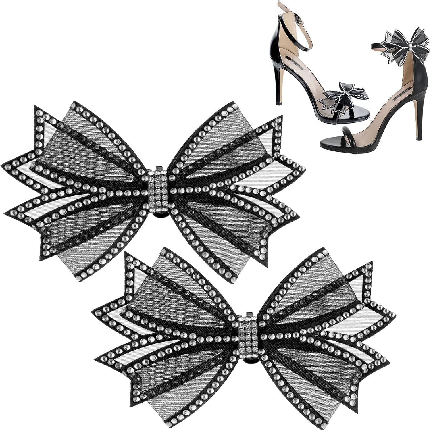 Pcs Shoe Clips for Women Dress Shoes, Mesh Bow Jamaica Ubuy