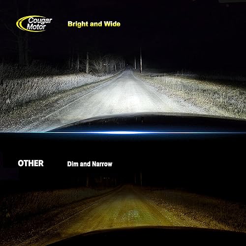 Miniatura 2 de Cougar Motor Luz antiniebla LED H11, luz antiniebla H8, luces LED H9, serie K16, 18000 lm, 60 W, 6000 K, reemplazo halógeno blanco frío