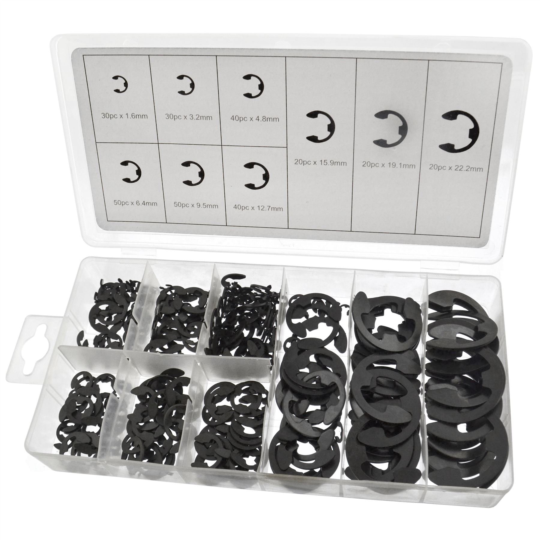 E Clip Assortment 300pc AST22