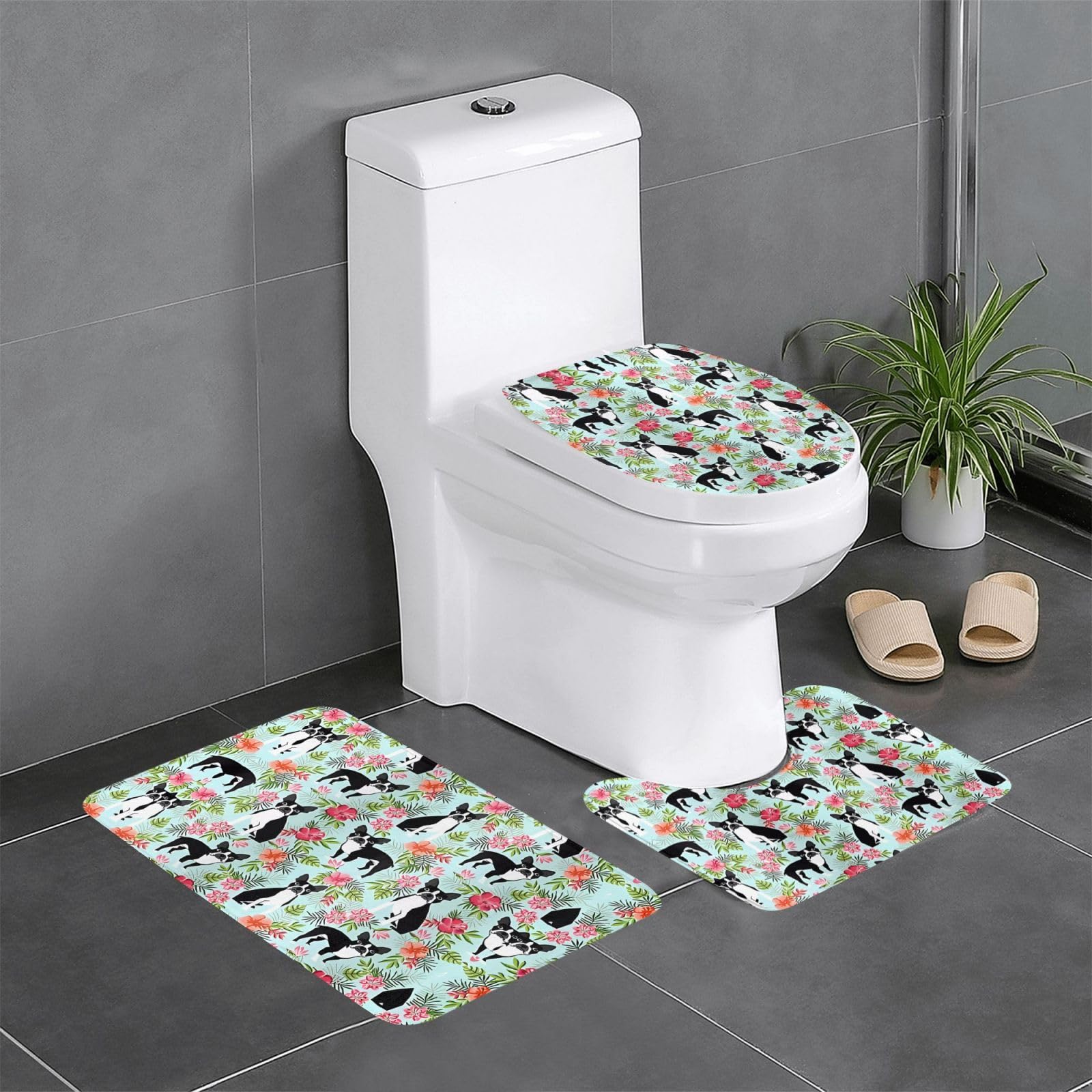 Alfombras de baño Dog Prints para salir de la ducha con total comodidad y pies secos