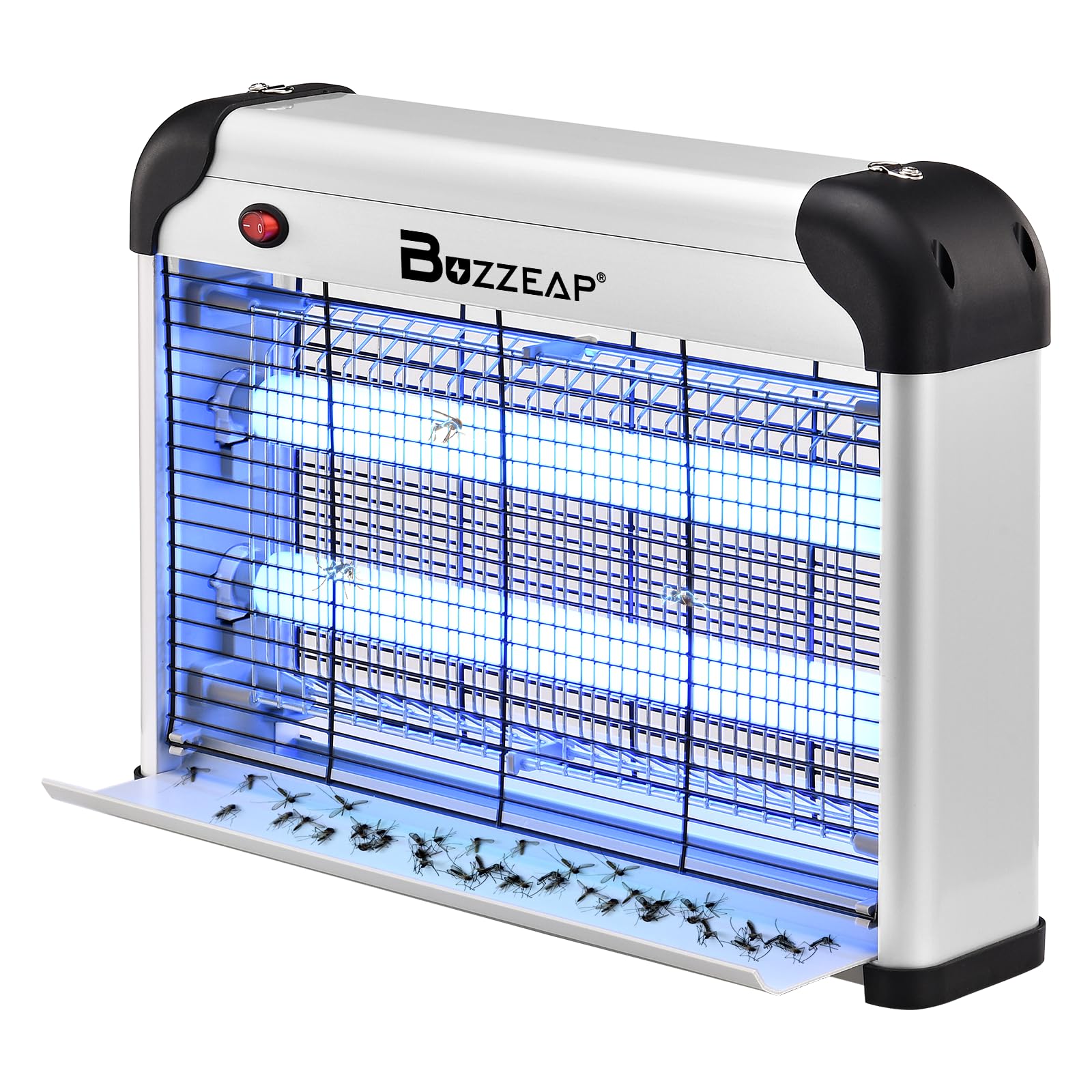 Electric Fly Zapper Indoor - UV Mosquito Killer Lamp with High-Voltage Grid, Compact Insect Trap for Kitchen, Bedroom & Office - Chemical-Free(UK Plug)