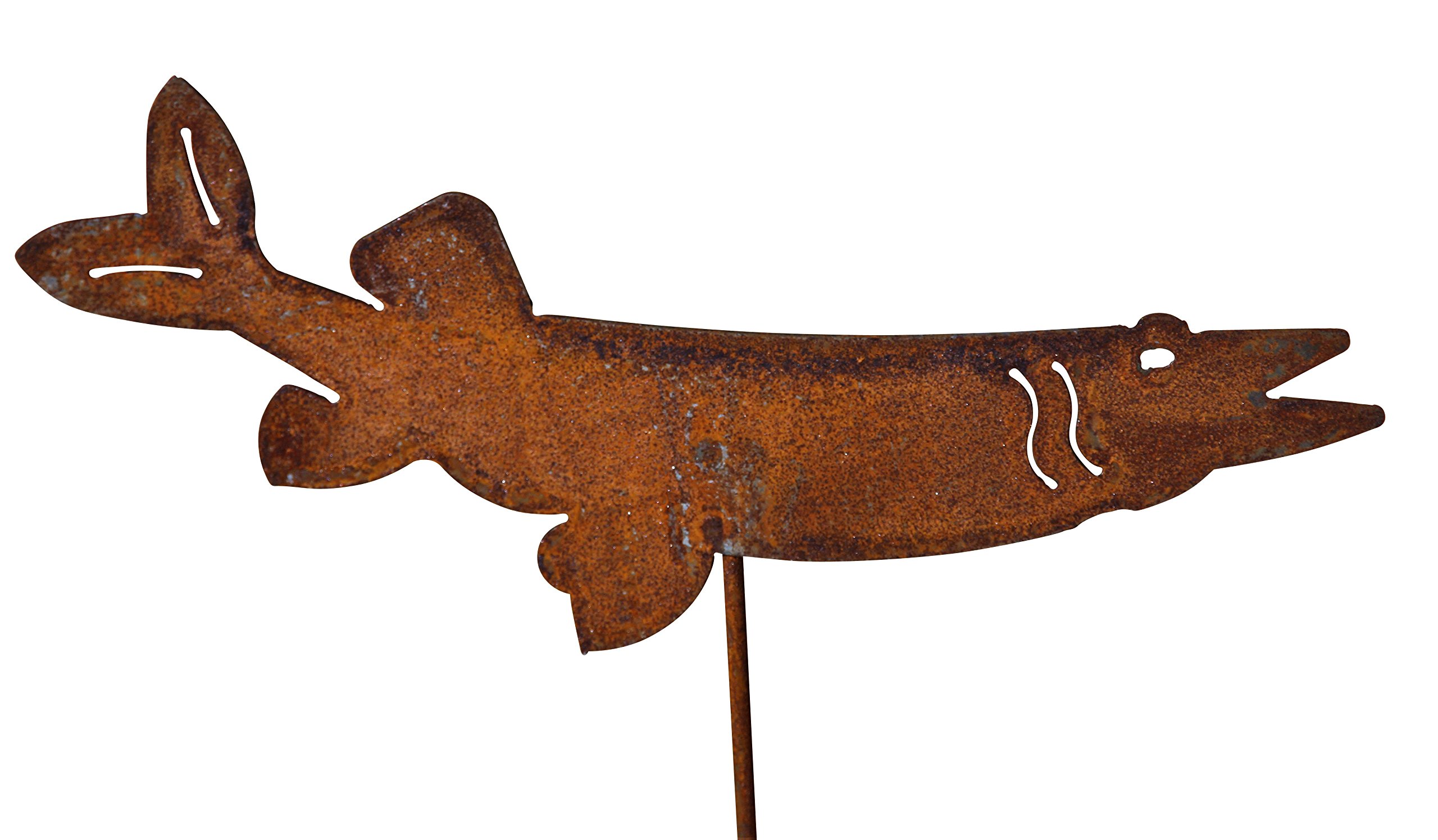 Blümel Huber Decorative Garden Set Fish 3 x 60 cm Metal Rust Patina Finish