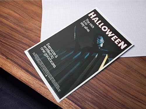 Miniatura 4 de Póster de película de Halloween, decoración clásica de Halloween, decoración de pared, mercancía de película de terror, arte de pared, máscara de