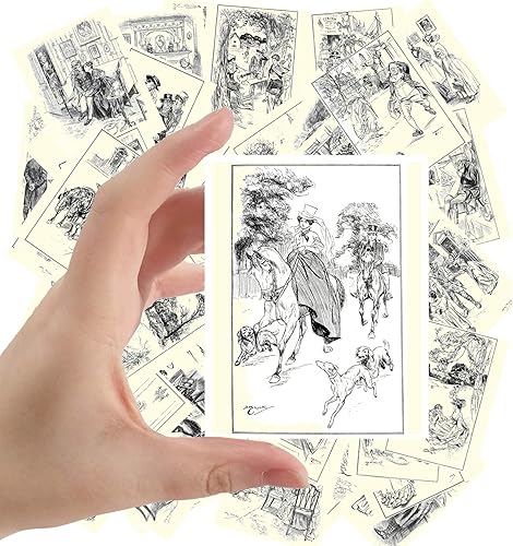 Calcomanías grandes (24 piezas de 2.5 x 3.5 pulgadas), retratos de personas rurales, museo antiguo, pintura, arte retro, reimpresión