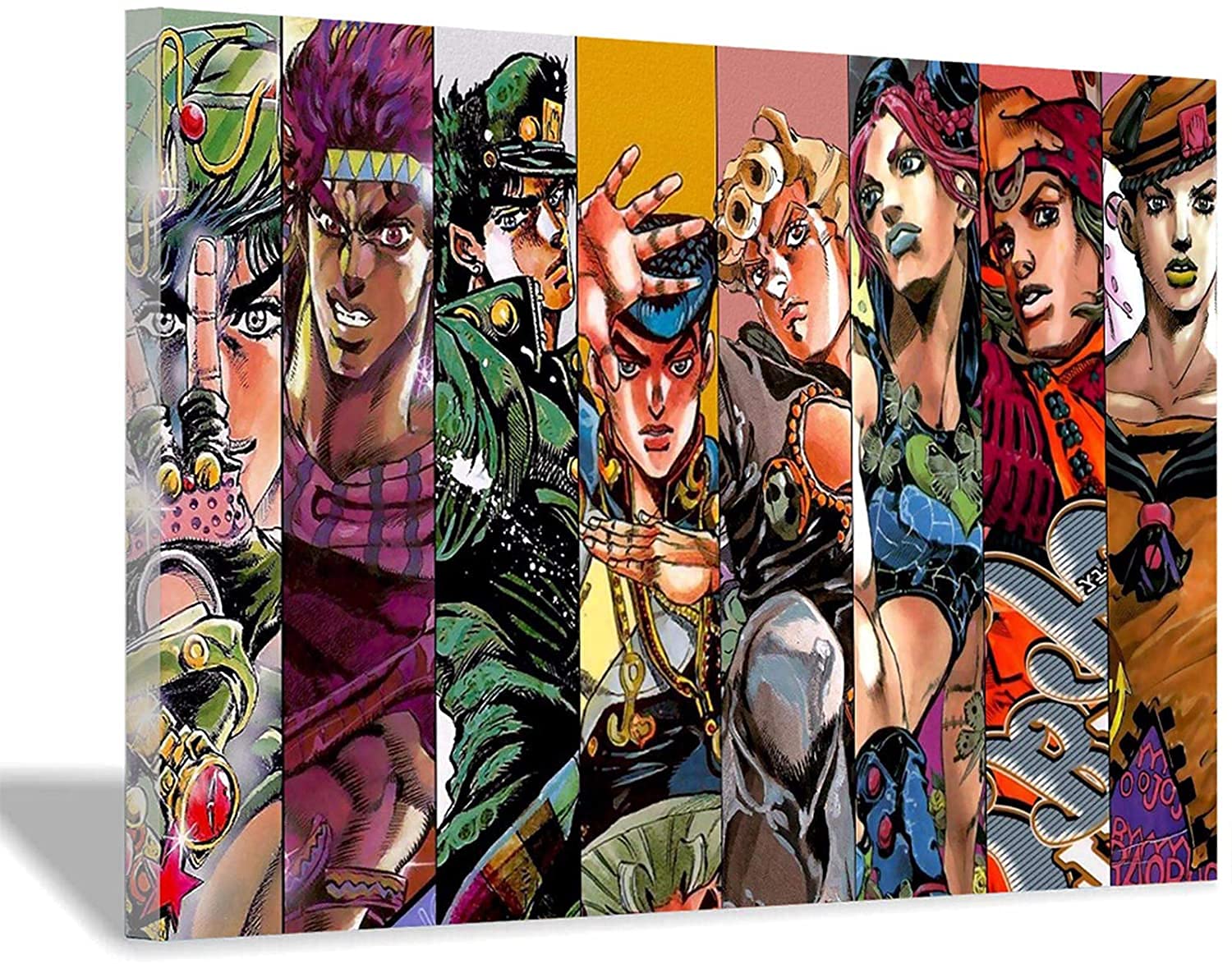 Amazon.co.jp: ジョジョの奇妙な冒険 油絵 絵画 キャンバスのポスター