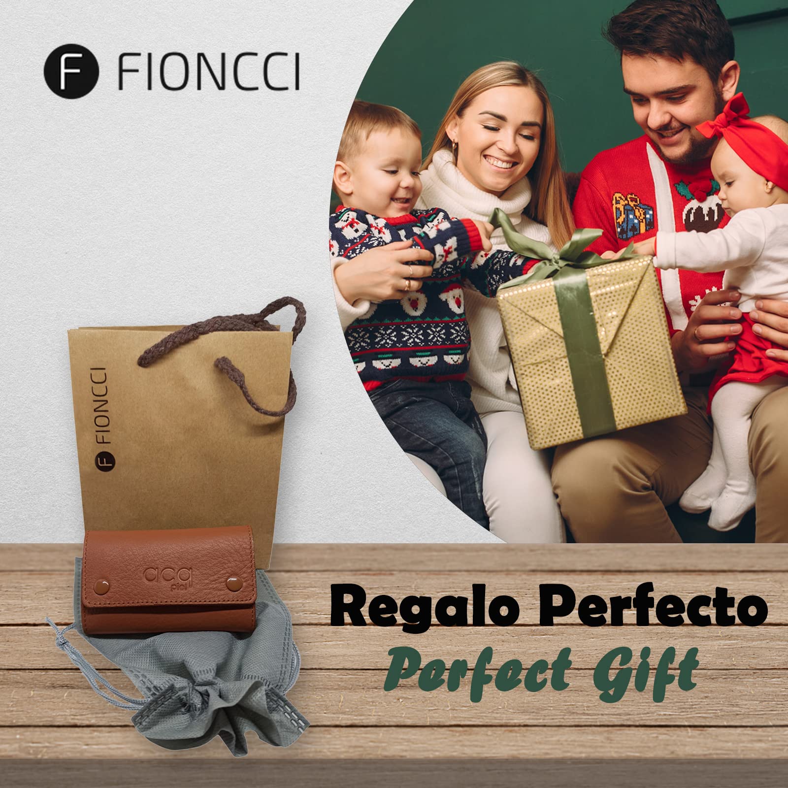 Portachiavi in vera pelle da uomo e donna con chiusura a spilla – realizzato a mano da artigiani esperti – Borsa per riporlo, vari modelli in vera pelle