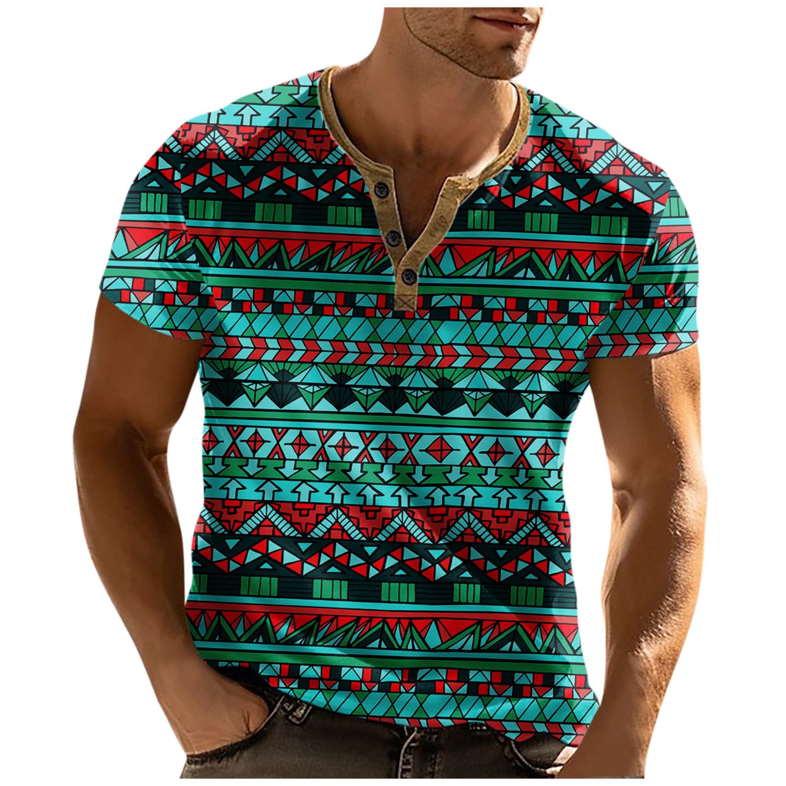 Men's Shirt Loose Comfortable Tees Super Light Short Sleeve T Shirt Summer Casual Tops Button Down V Neck Blouse