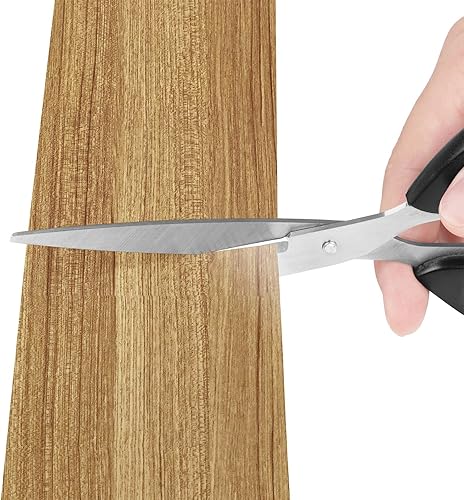 Miniatura 6 de Decotalk Papel tapiz de madera para despegar y pegar, con borde de madera clara, extraíble, 3 x 236 pulgadas, borde de papel tapiz para cocina,