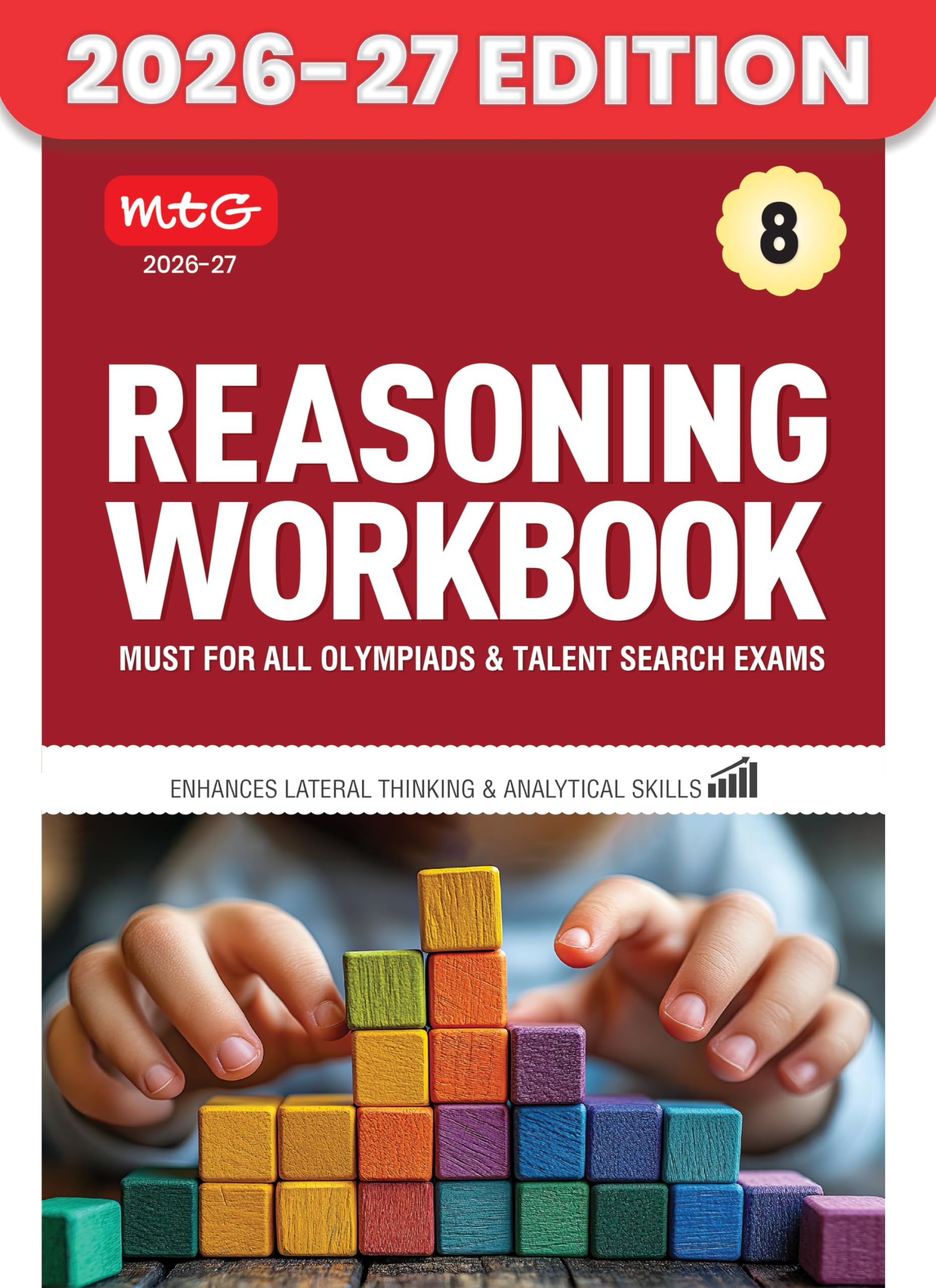 MTG Class 8 Reasoning Workbook For All Olympiad & Talent Search Exam 2026-27 - Enhances Lateral Thinking & Analytical Skills