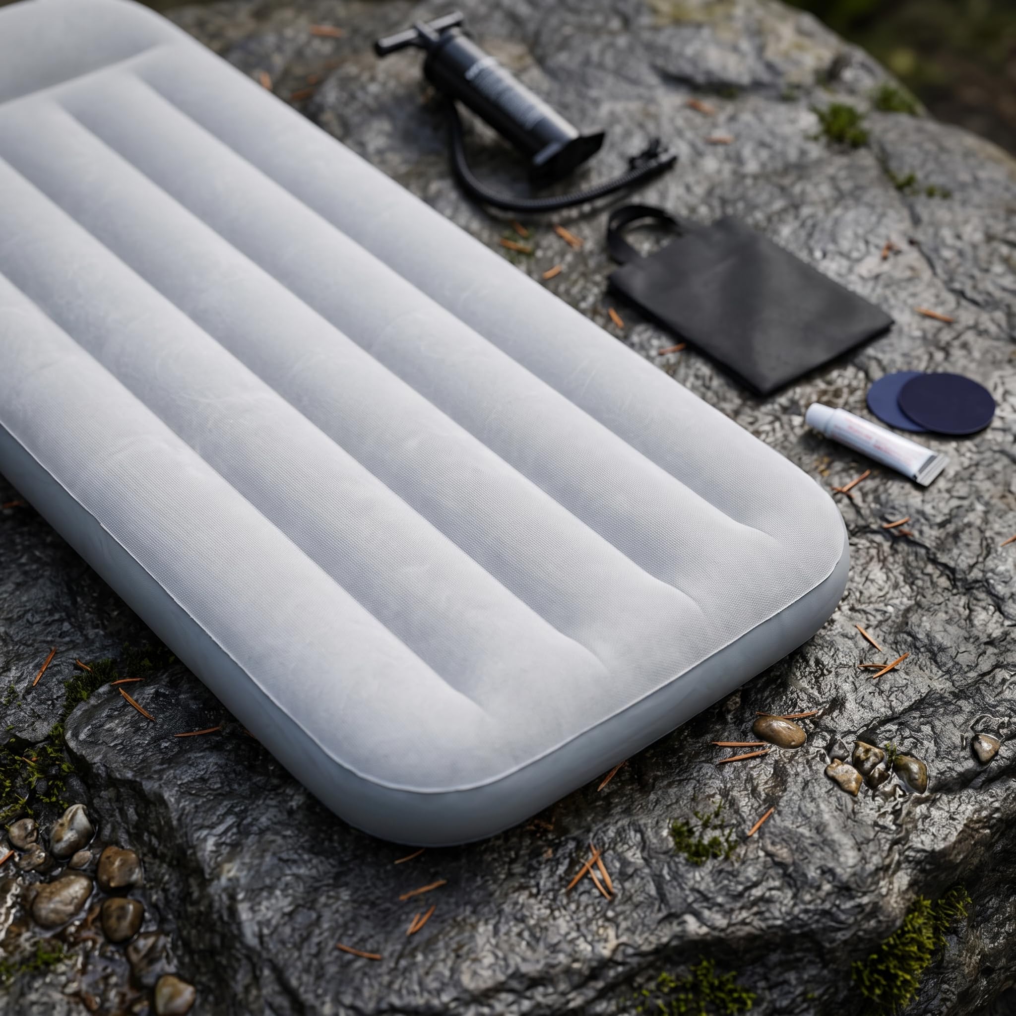 Colchón Hinchable para Camping y Cama Auxiliar con Bomba