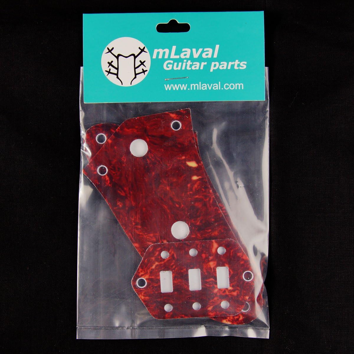 Control Plate Set For Jaguar Style Guitar,Plastic PVC 4ply Red Tortoise (Set of 3)
