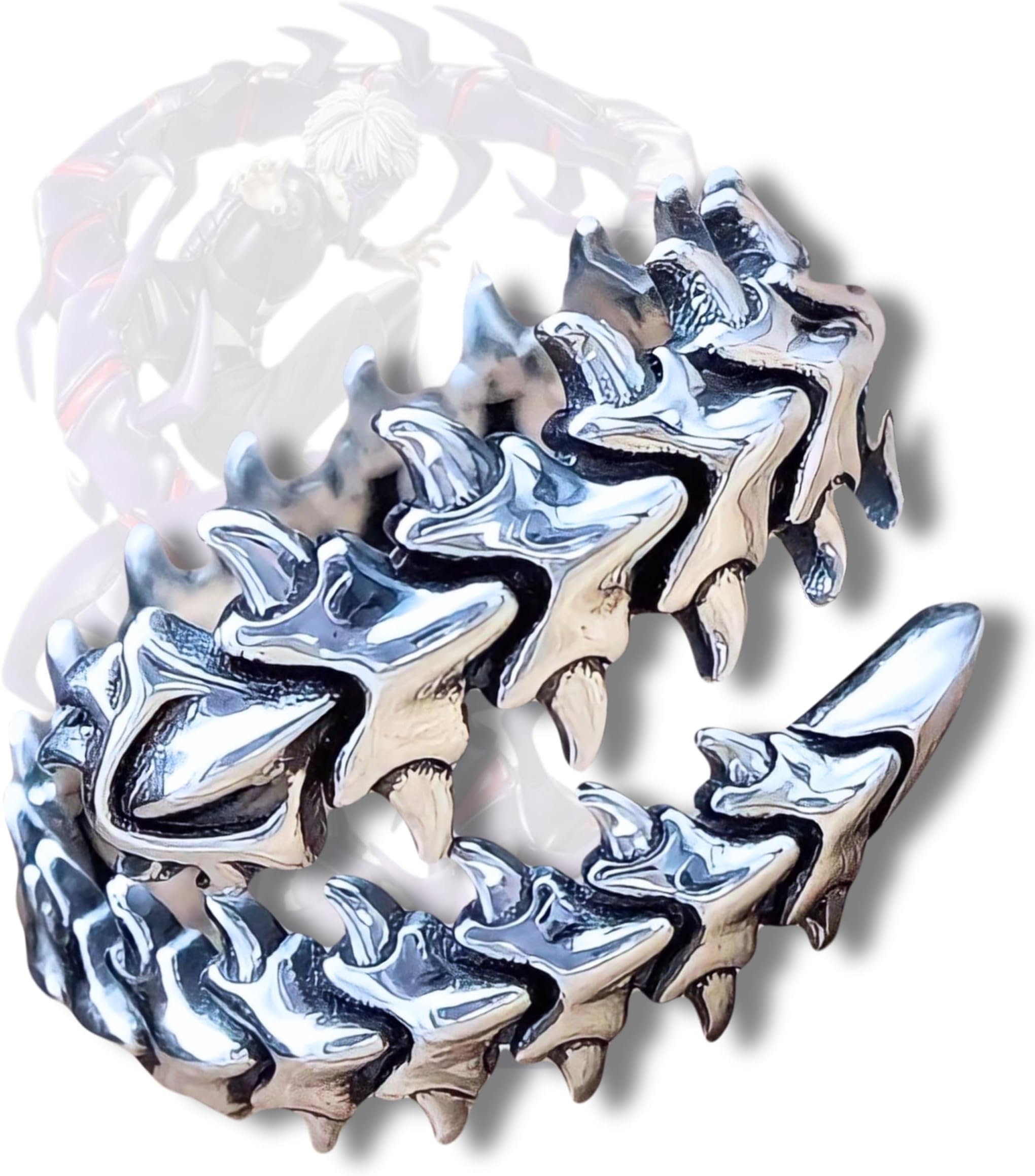 Tokyo Ghoul Jewelry Collection | Anime Punk Gothic Accessories | Kaneki Ken Pendant, Rings, Chains | Cyberpunk Cosplay | Smile ZXC Style