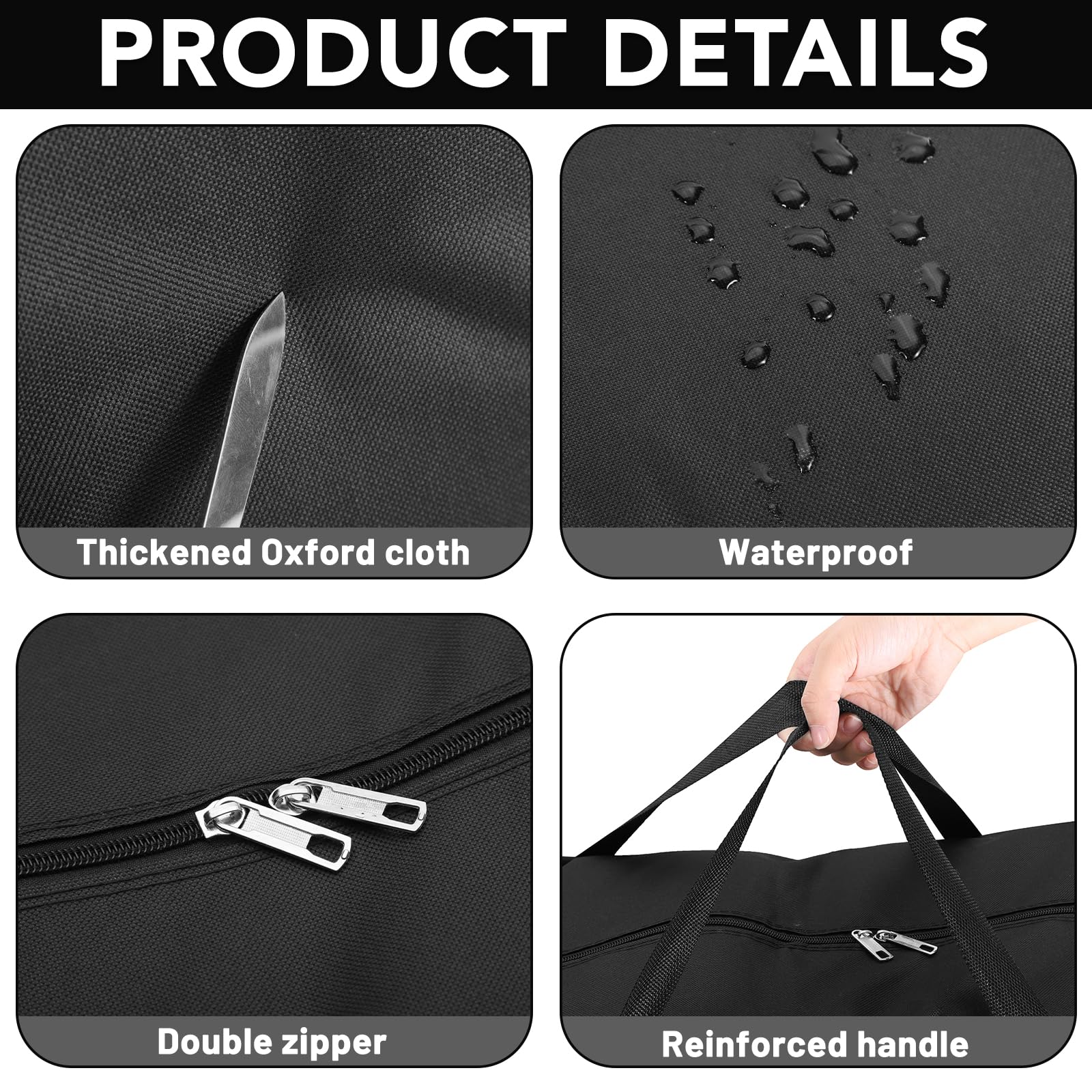 4 Pcs 120L Jumbo Moving Bag - Image 4