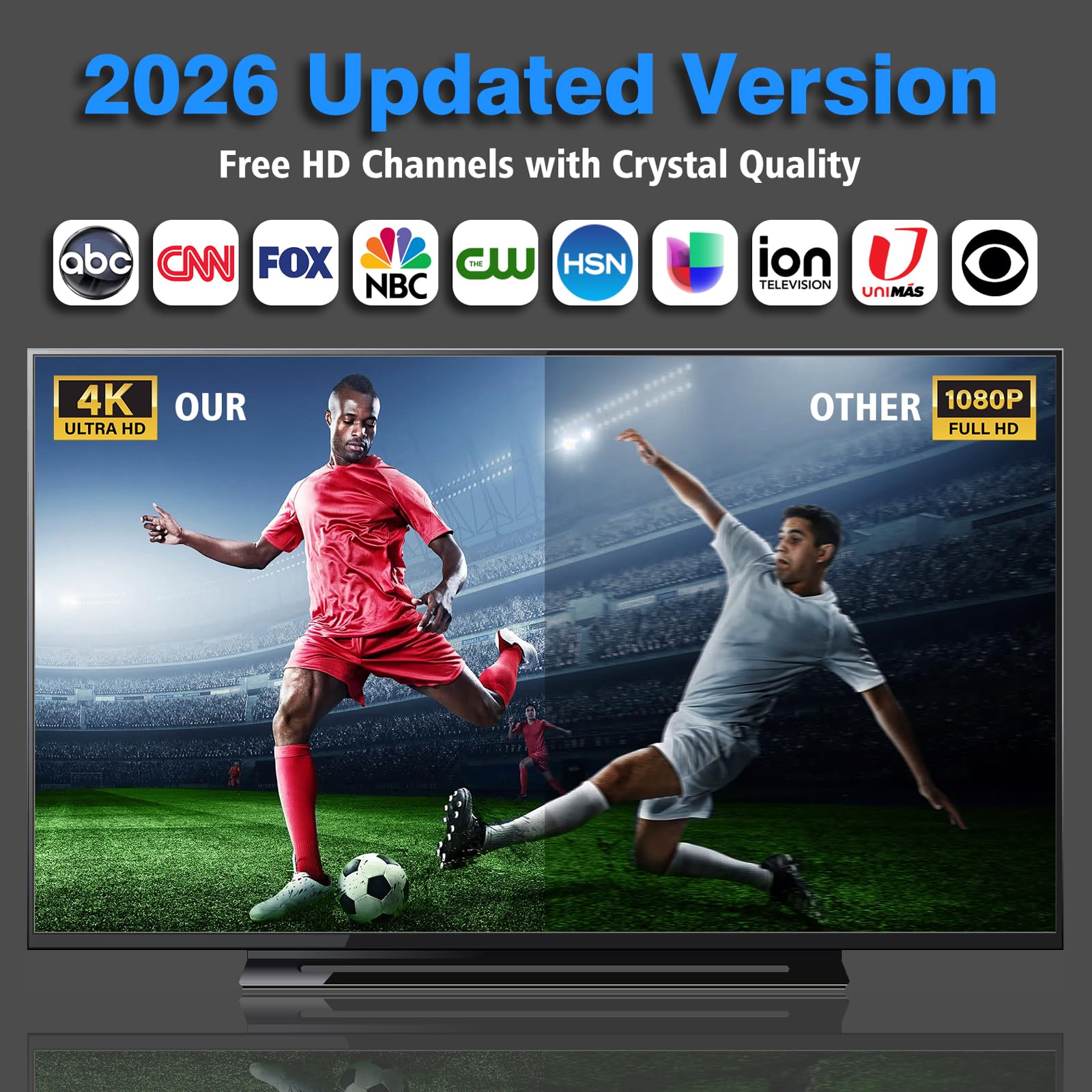 Antenna TV interna 2026 1500+ canali 8K 4K - Dettaglio