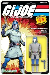 Super7 G.I. Joe Reaction+ Wave 03 (Cartoon) - Arctic Cobra Commander (Cartoon) Action Figure