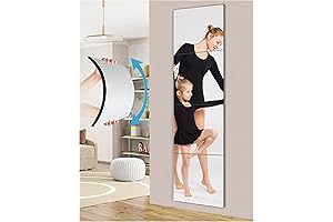 Shatterproof Mirror Tiles for Kids, Unbreakable Full Length Wall Mirror