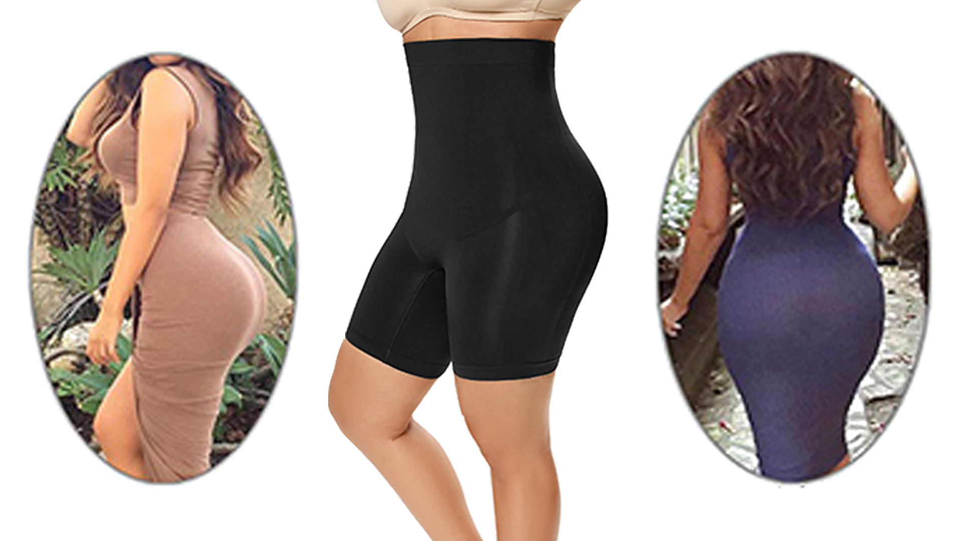 Shffuw Brasiliana Donna Body Contenitivo Senza Spalline Pancia Modellante Senza Cuciture per Controllo della Pancia per Le Donne Cerotti Dimagranti Modellante Khaki S