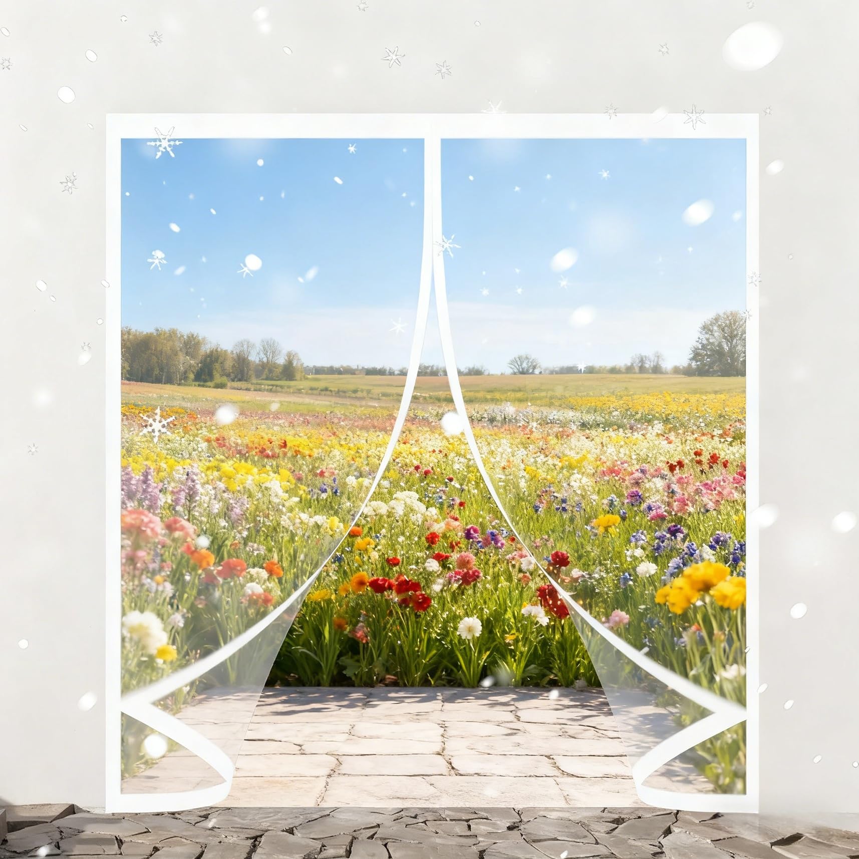 Magnetisch Warmtewerend Gordijn 110 x 240 cm Winddicht, Houdt
