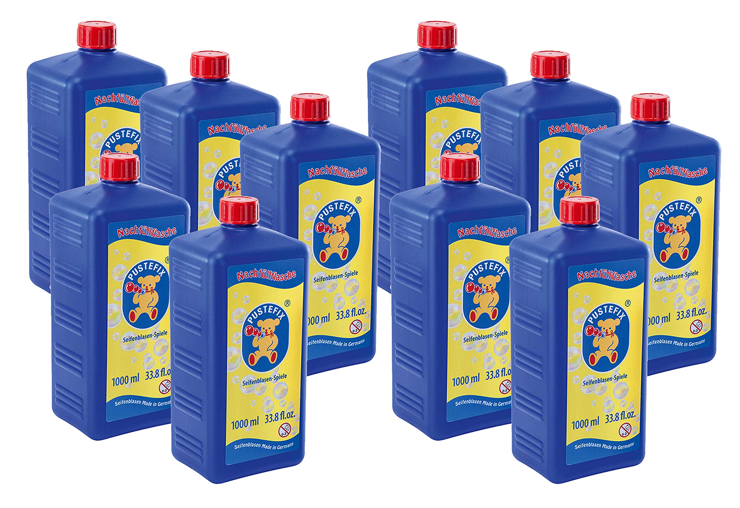 PUSTEFIX Seifenblasen Nachfüllflasche Maxi 1000 ml (10 Nachfüllflaschen)