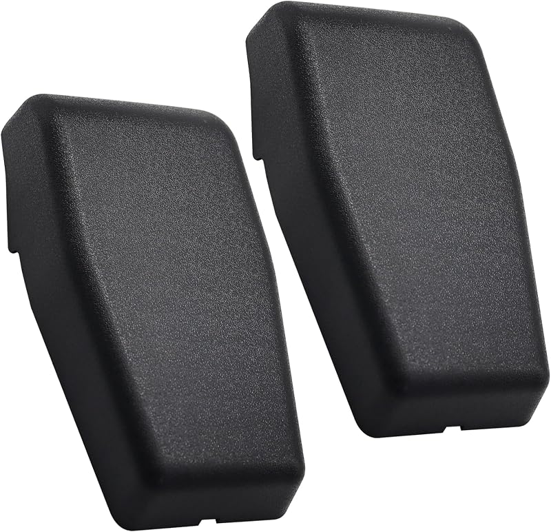 Acabamento da dobradiça do vidro traseiro do Jeep Wrangler SHOZHO preto – Par