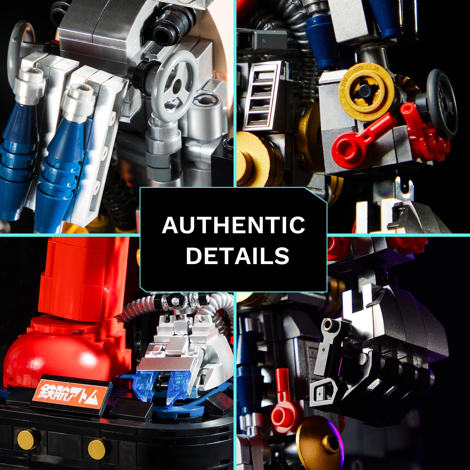 BRICKKK PANTASY Astro Boy Meccanismo Trasparente Set di Costruzione per Adulti, giocattolo creativo di alta qualità, ideale per collezionare ed esporre, regalo perfetto per gli amanti degli anime.