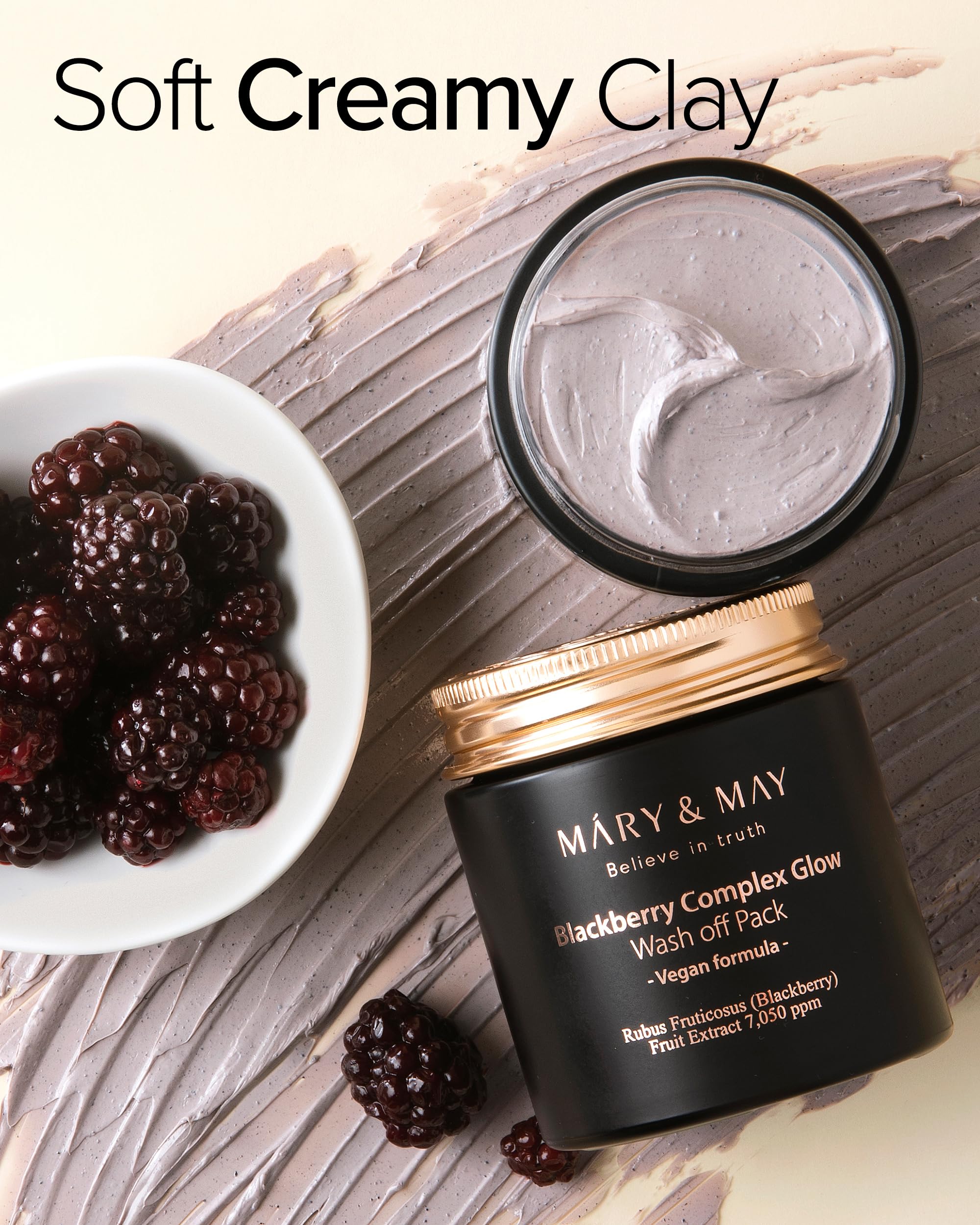 Amazon.com : Mary&May Blackberry Glow Wash-Off Clay Mask, Mini