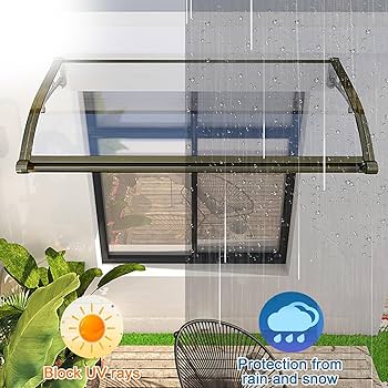 ひとつ屋根の下　ポピ岡様用 Amazon.co.jp: 透明屋根庇 住宅用ひさし 窓の屋根 雨よけ 透明な