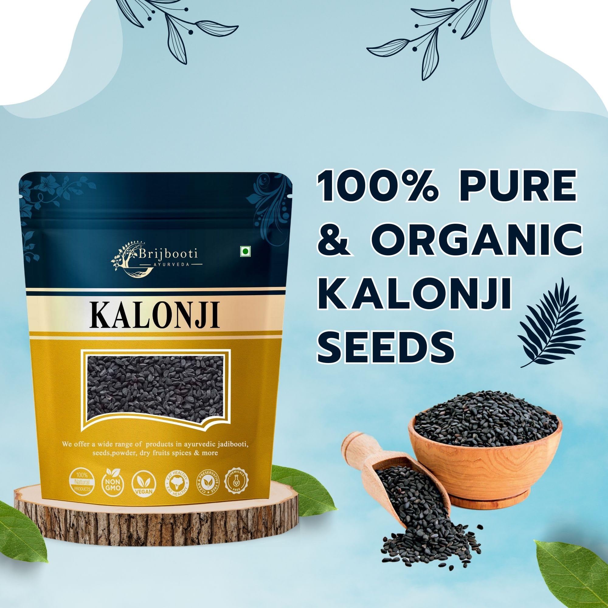 Brijbooti Kalonji Seeds 250 Grams - Black Cumin Seeds For Hair Gowth - Nigella Seeds - Karun Jeeragam - Karuppu Jirige - Image 6 thumbnail