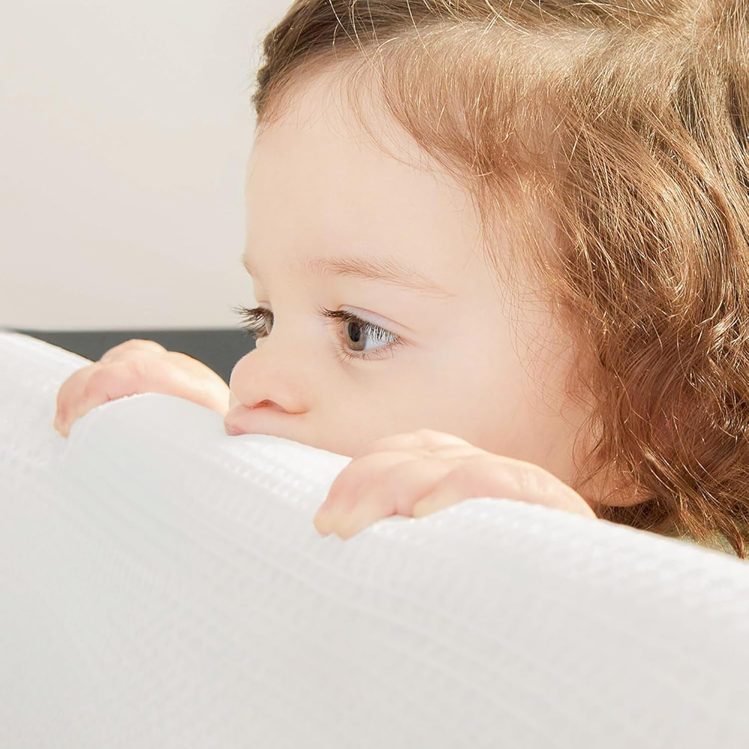 Mesh Breathable Rail Cover Sets, White Muslin | Breathable material