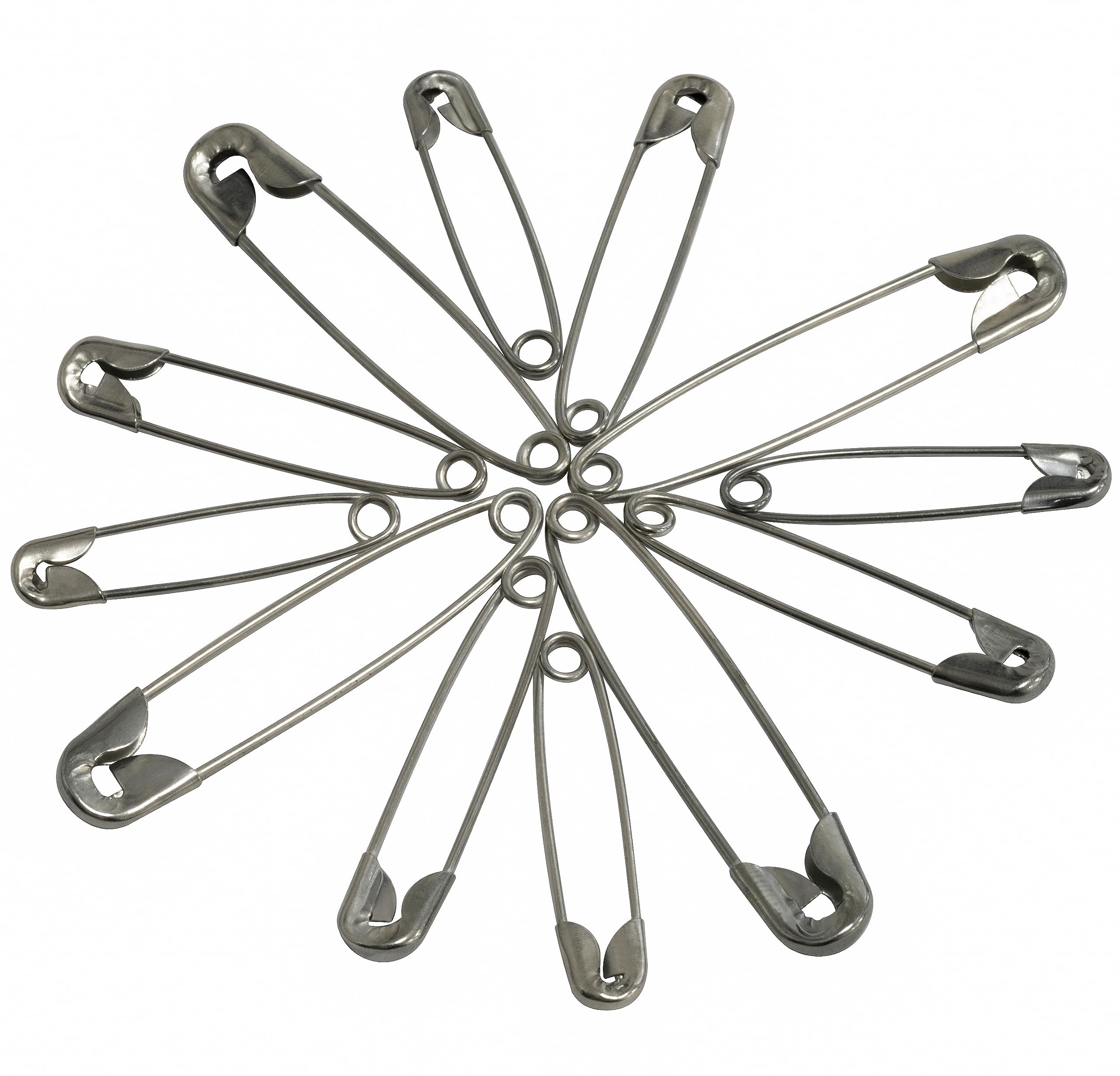 AERZETIX - C65491 - Set / Assortiment 30 spelden/naainaalden met parelkop - Kleur: wit - lengte: 54 mm - van metaal - naalden, naaien, korte zoom, kleding, stof, naaldconfectie