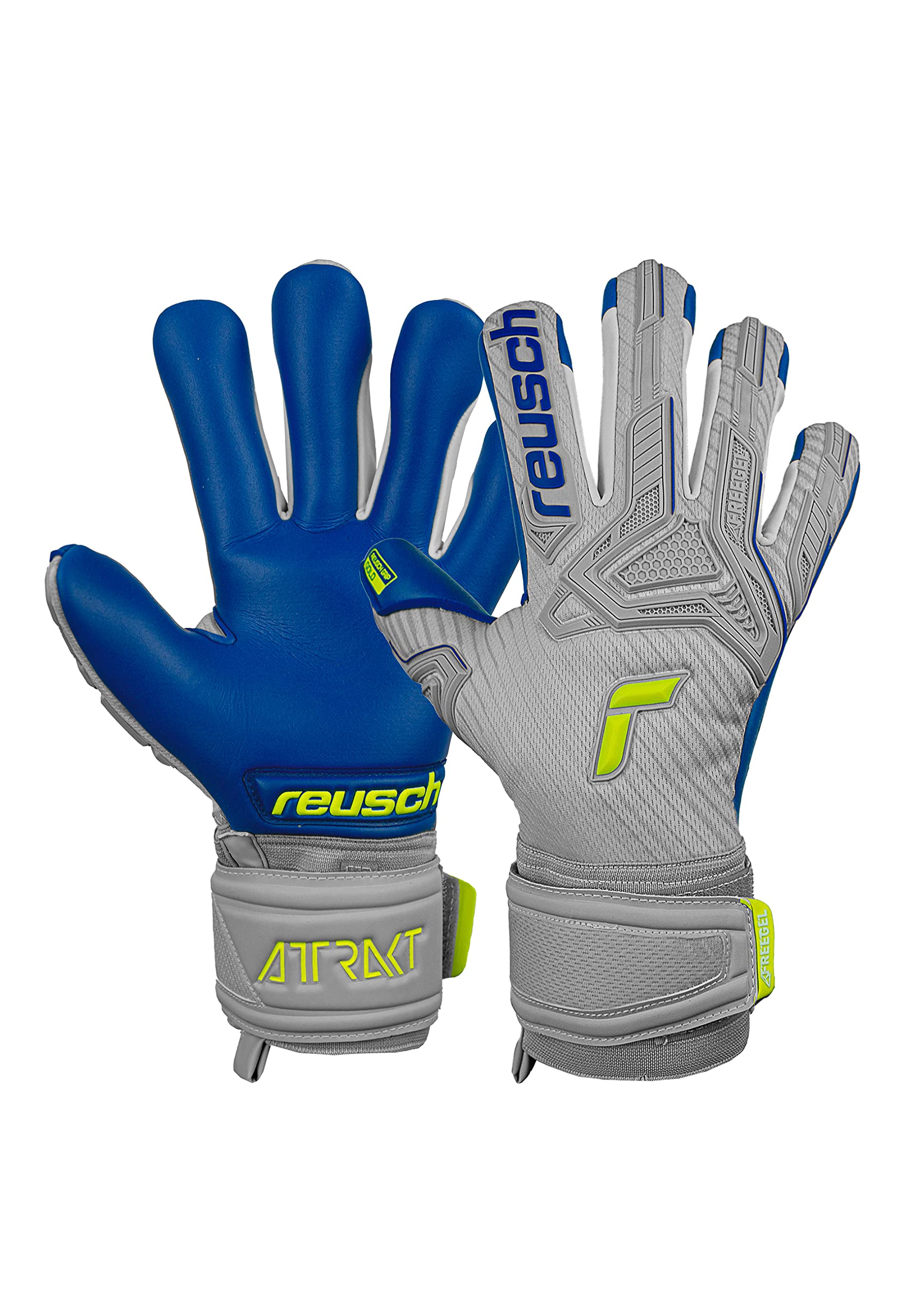 Reusch Attrakt Freegel Gold-Guanti da Portiere Unisex con Cucitura Interna E Rivestimento in Oro, Adatti per Tutte Le Superfici del Campo da Gioco, Calcio per Adulti Uomo