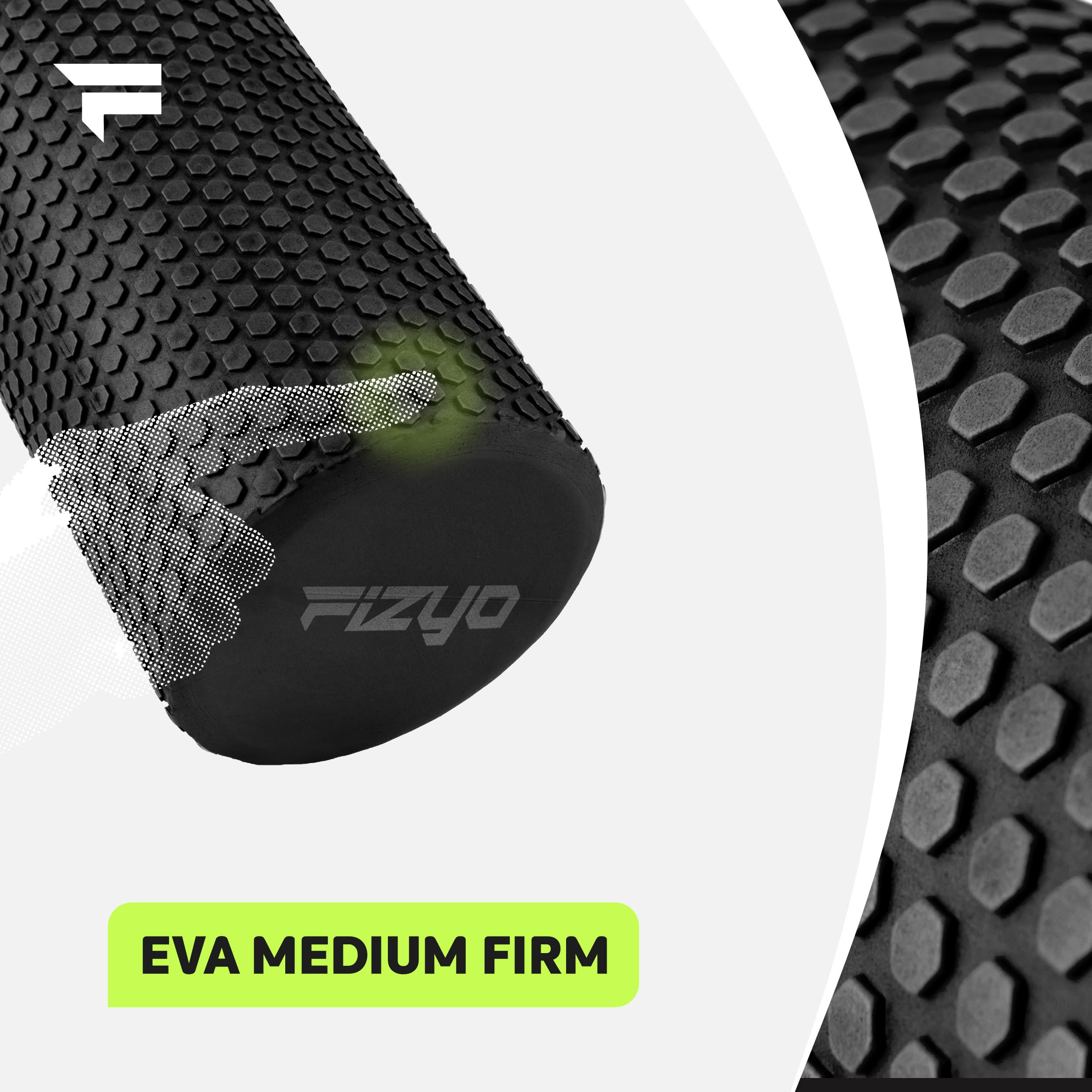 Fizyo Rouleau De Massage En Mousse EVA - Vert 30x15 Cm Pour Yoga, Pilates Et Récupération