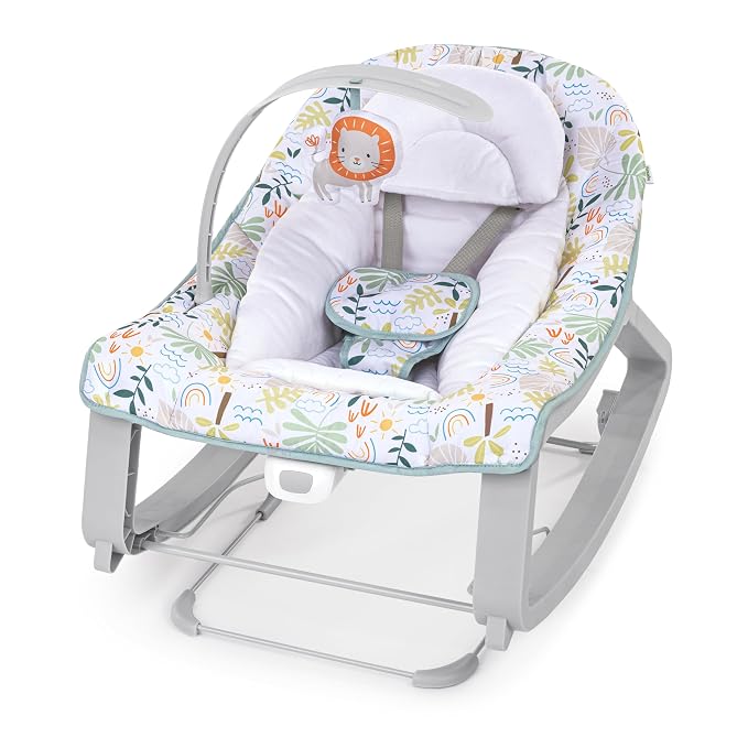 Ingenuity Keep Cozy 3-en-1 Crece conmigo Mecedora con vibración para bebé Asiento y balancín de bebé a niño pequeño, 0-30 meses Hasta 40 libras (Madi)