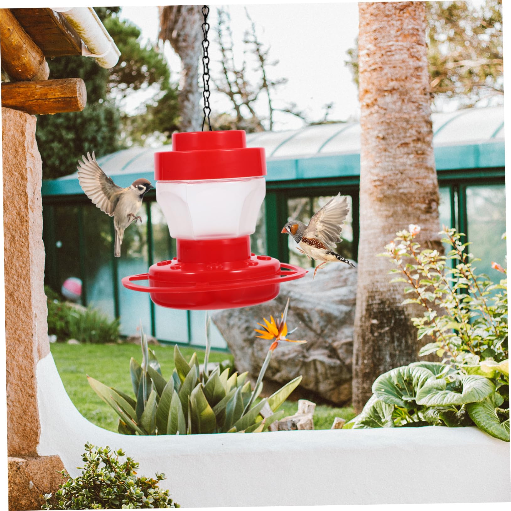 Yardwe 5 Comederos para Pájaros para Patio Aire Comederos para Pájaros para Exteriores Comederos para Pájaros Comederos para Pájaros Colgantes para Exteriores Organizador
