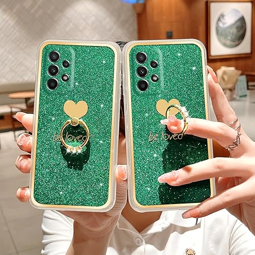 Miniatura 8 de Para Samsung Galaxy A23 5G4G Caja Del Teléfono Con Lindo Soporte De Anillo De Las Niñas Mujeres Delgada Cubierta Protectora A Prueba De Golpes Suave