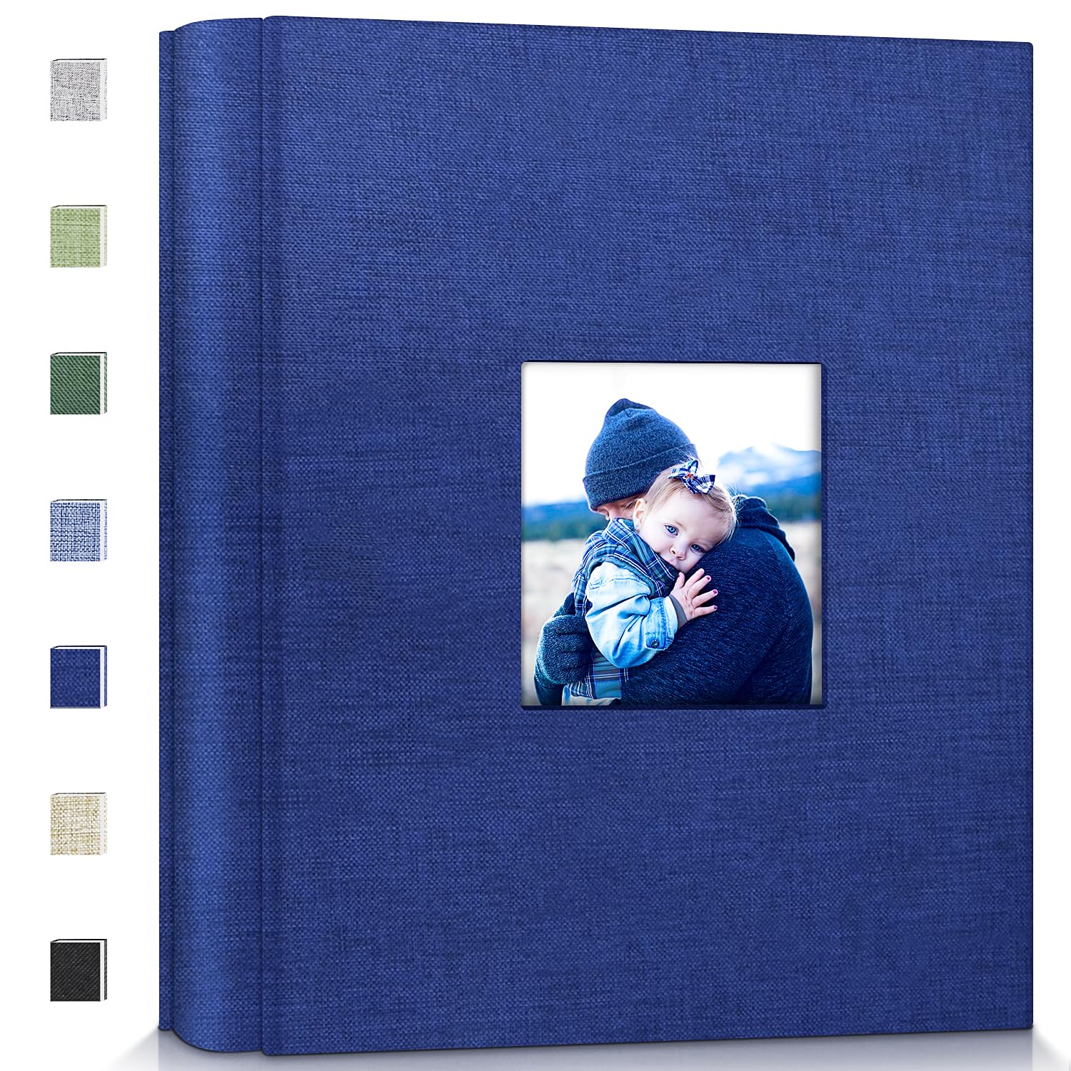 popotop Photo Album 4x6-600 Photos Photo Books with 600 Horizontal and Vertical Pockets,Linen Cover Albums for Family Wedding Anniversary Baby Vacation Pictures
