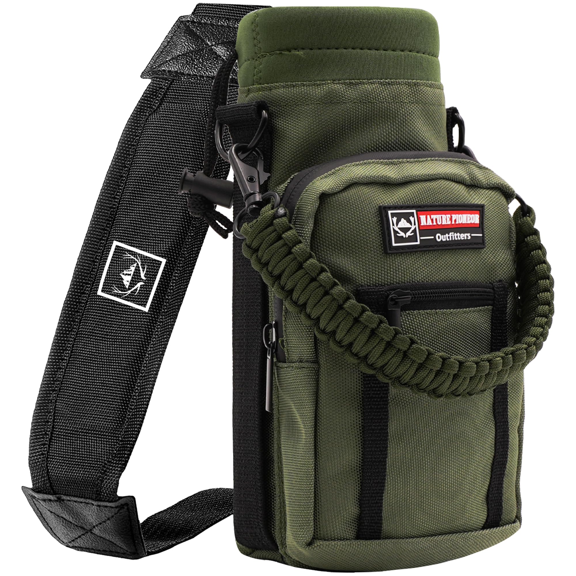 Nature Pioneor Water Bottle Holder With Adjustable Strap 25 32