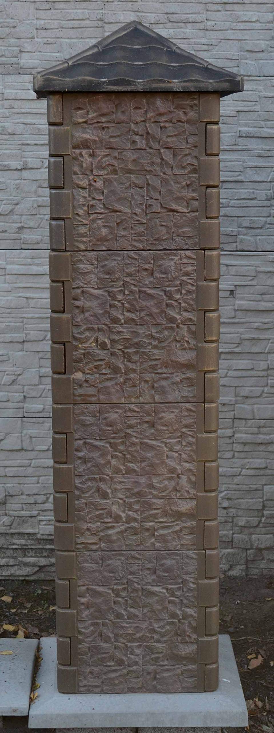 Mold Fence Pillar & Column Concrete Decor Box Garden Protection Flower Sold 1 Piece F11