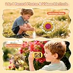 1000X Digital Handheld Microscope for Kids with 2.0" IPS Screen, Outdoor Toys Portable STEM Science Lab Gifts, Rechargeable Pocket Microscope Educational Toy for Boys & Girls Age 4-6 8-12, Yellow