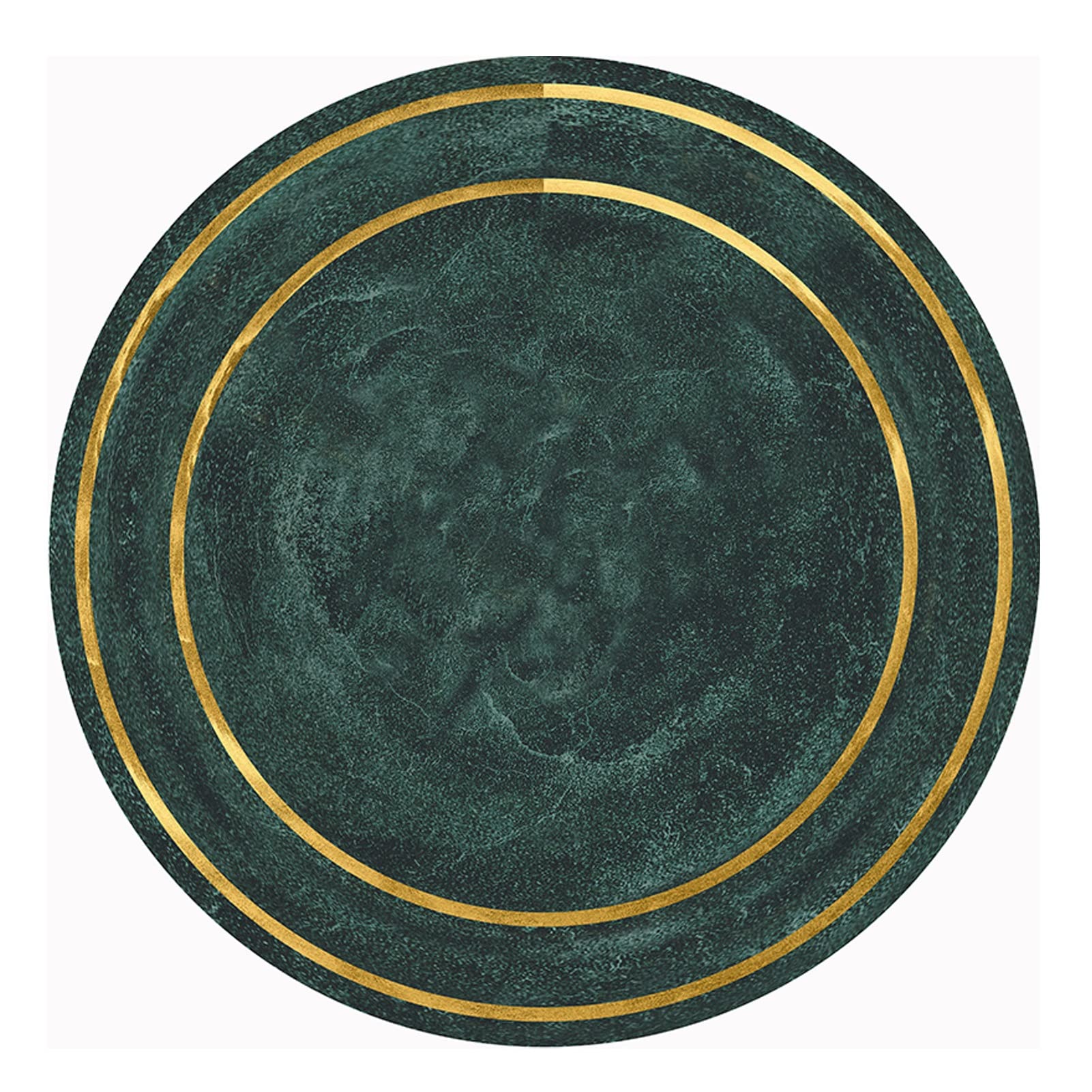 Tapis vert rond au design moderne pour apporter une touche de fraîcheur à votre intérieur