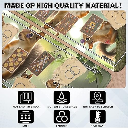 Vista 65 de MTG - Tapete de juego con bordes cosidos, parte inferior de goma antideslizante, tapete de juego TCG para gatos, superficie de goma lisa, tapete