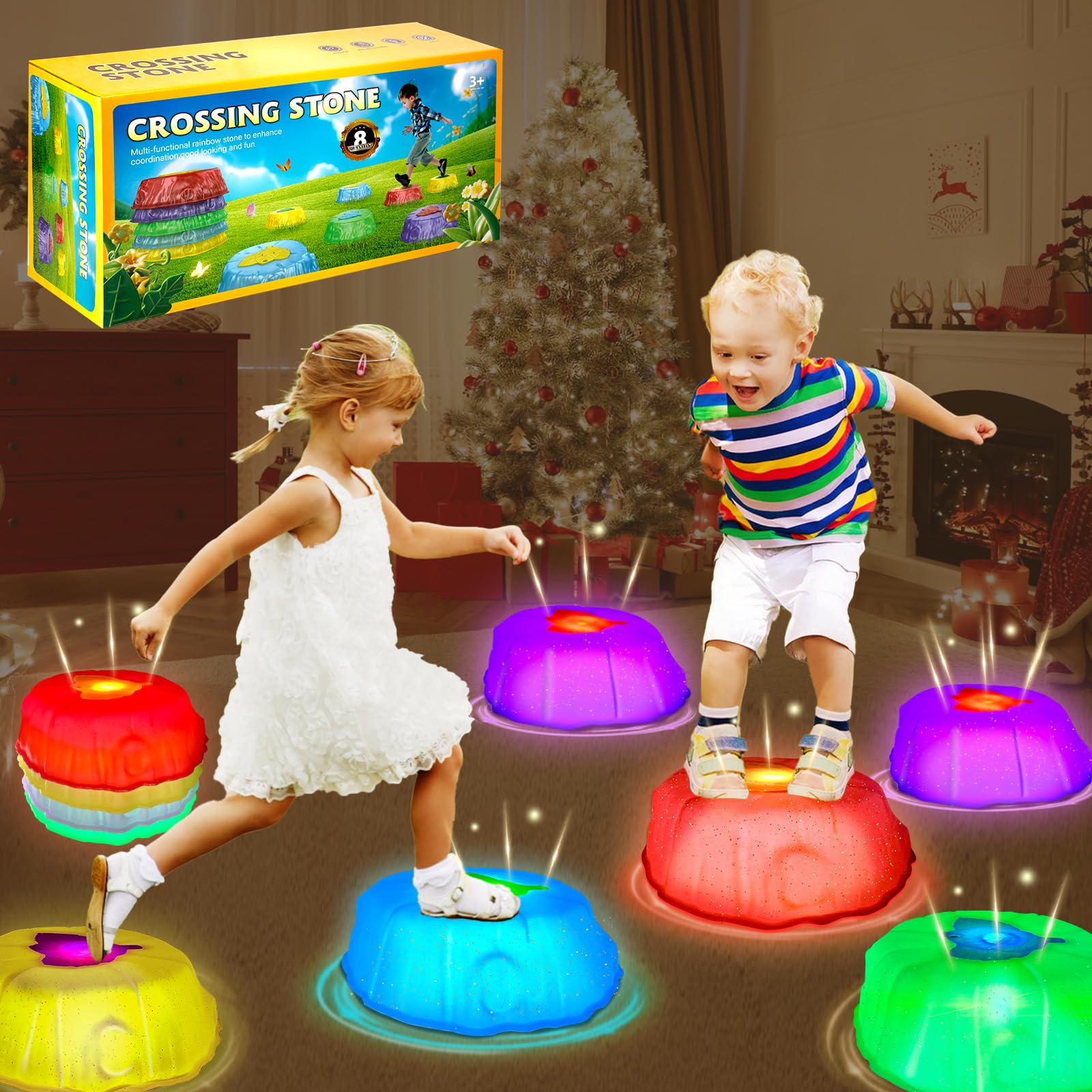 Amazon.com: Hazms Stepping Stones for Kids - 8PCS Balance Stepping