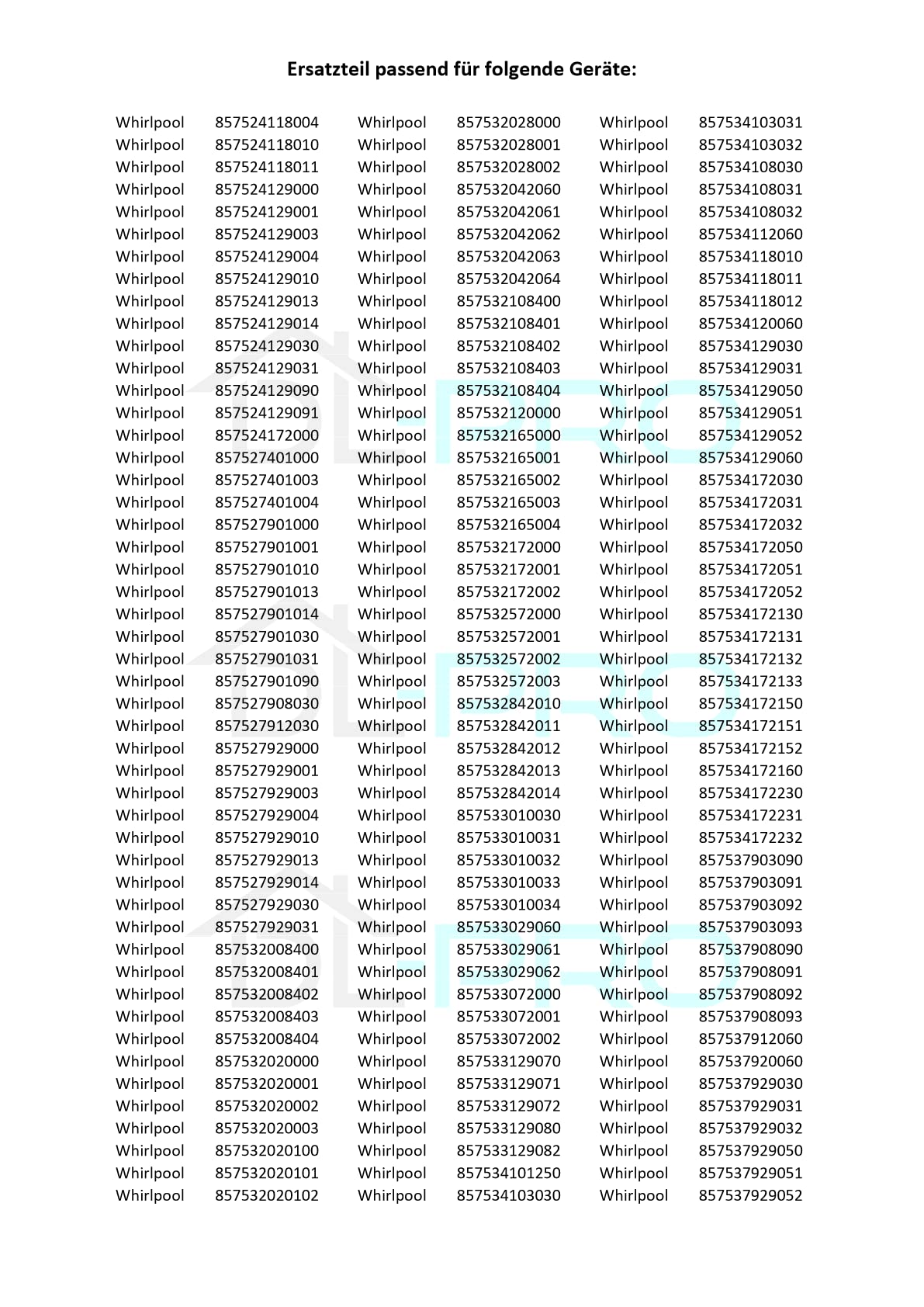 DL-pro Heizelement für Whirlpool Bauknecht 481231028307 IRCA Heizung Rippenformheizung Heizregister 2300W 230V für TRA 44KT TRAK Trockner Waschtrockner Wäschetrockner