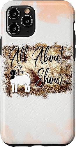 Funda para iPhone 11 Pro All About Show Goat Show Goat Mom Country Girls Farm Life Case